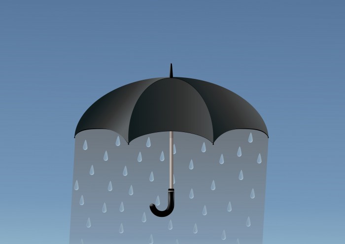 Umbrella raining