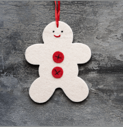 gingerbread holiday ornament