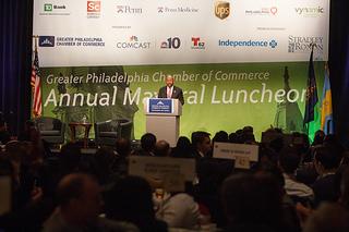 Philadelphia Mayor Michael Nutter speaks at the GPCC Annual Mayoral Luncheon 