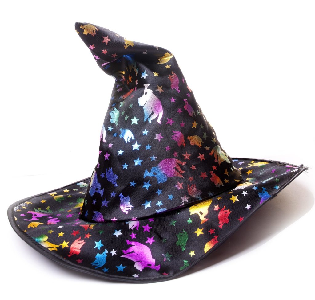 colorful witch hat