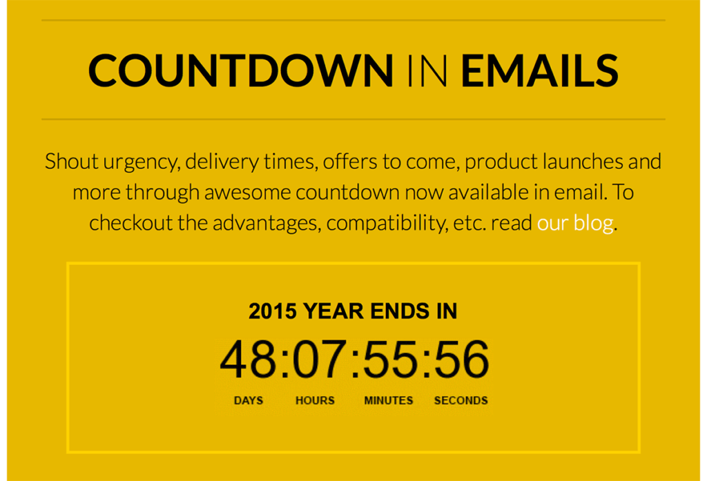 Email Monks Countdown Example