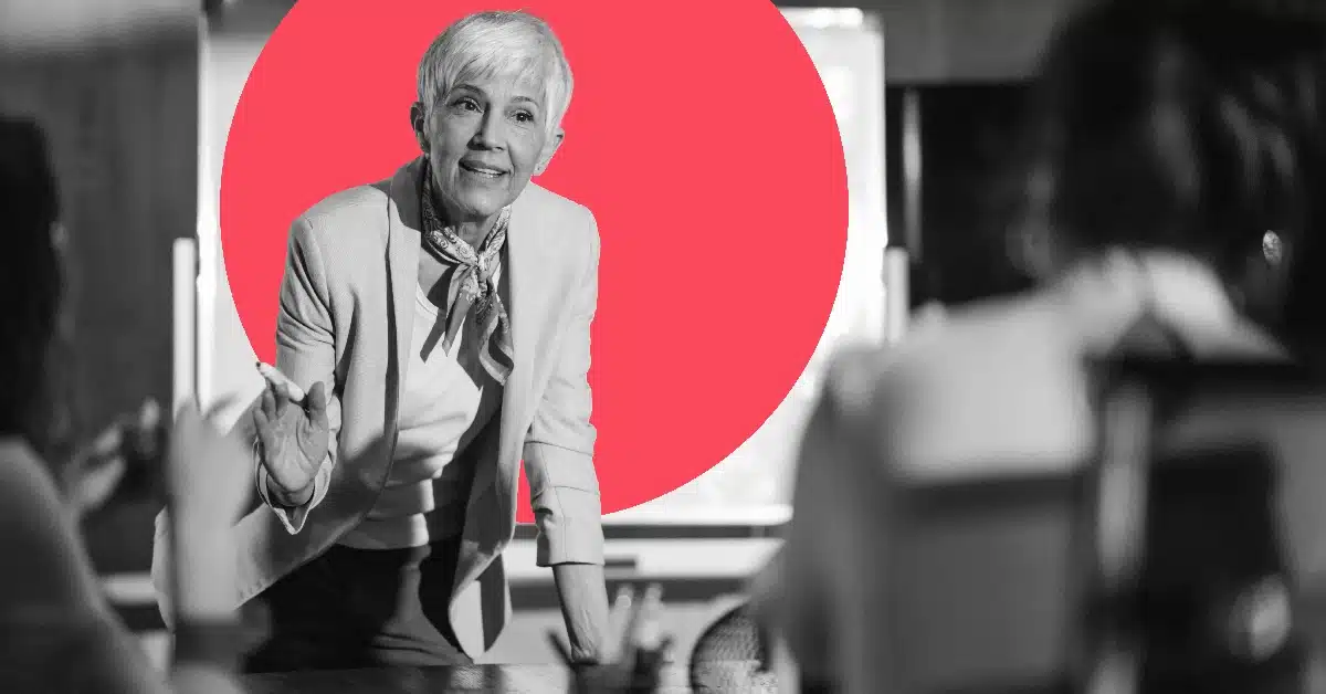 Woman delivering her inbound marketing strategy.