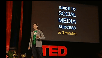 This is a screen shot of the video TED Talk by Alexis Ohanian on How to Make a Splash in Social Media. TED Talks are a great resource for educating and inspiring us, as well as sharing great ideas.