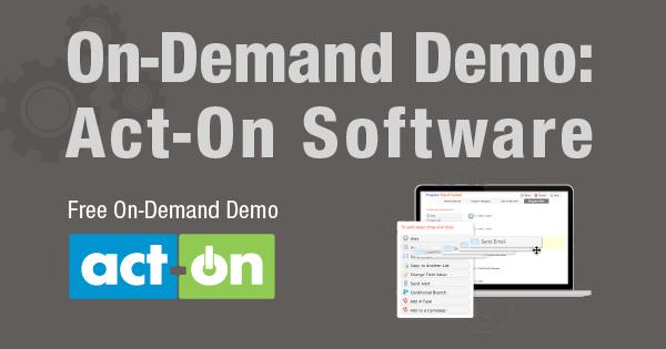 Act-On Software On-Demand Demo
