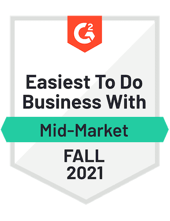 G2 Easiest to Do Business With Fall 2021