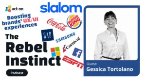 Gessica Tortolano speaks about brand user experience and design on Act-On Software's Rebel Instinct Podcast.