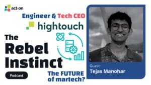 Tejas Manohar is co-founder and co-CEO of Hightouch, a tech company specializing in reverse ETL and data management. He shares his thoughts on the future of martech via the Rebel Instinct Podcast.